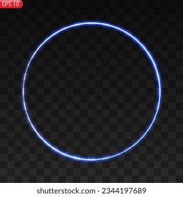 Fiery light circles glow effect, sparkling golden glitter