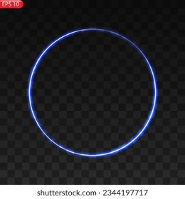Los círculos de la luz intensa brillan, brillan brillantemente dorado