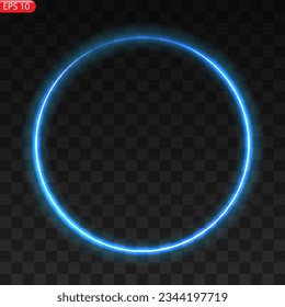 Fiery light circles glow effect, sparkling golden glitter