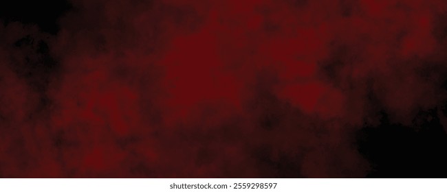 Fiery Mist and Smoke in Vibrant Shades of Red Blending Seamlessly into a Deep Black Background
