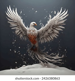 The fiery phoenix is beautiful in appearance