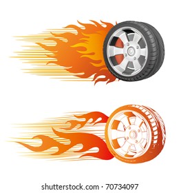 Fiery Racing Tire