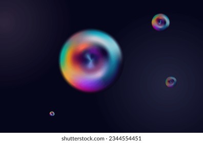 Fiery rainbow flash of light. Dazzling glow with geometric reflection. A bright beam of a neon spotlight, a lens with optical reflections of rays. Explosion, burst of shine, colorful sparkle. Vector. 