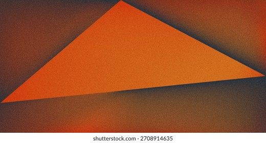 Fondo abstracto negro de cobre naranja quemado marrón rojo ardiente. Forma geométrica. Degradado de color. Efecto 3D. Ruido grano grueso. Luz de neón metálica. Diseño. Plantilla. Anuncio de Web. Ancho. Panorámica.