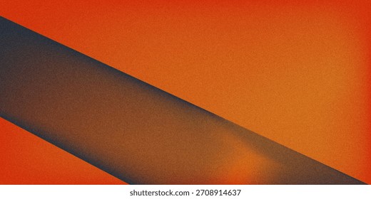 Fondo abstracto negro de cobre naranja quemado marrón rojo ardiente. Forma geométrica. Degradado de color. Efecto 3D. Ruido grano grueso. Luz de neón metálica. Diseño. Plantilla. Anuncio de Web. Ancho. Panorámica.