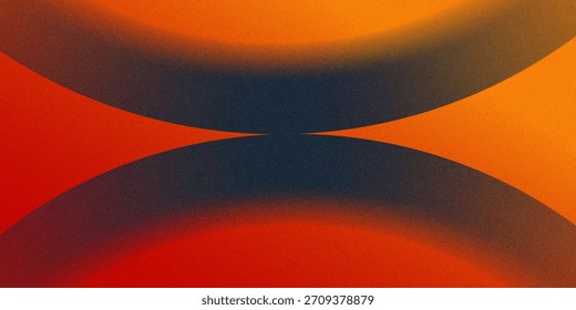 Fondo abstracto negro de cobre naranja quemado marrón rojo ardiente. Forma geométrica. Degradado de color. Efecto 3D. Ruido grano grueso. Luz de neón metálica. Diseño. Plantilla. Anuncio de Web. Ancho. Panorámica.