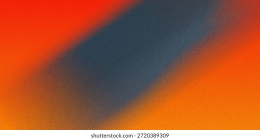 Fundo abstrato preto de cobre laranja queimado vermelho-acastanhado. Forma geométrica. Gradiente de cor. efeito 3d. Ruído de grão granuloso. Néon metálico leve. Design. Modelo. Banner da Web