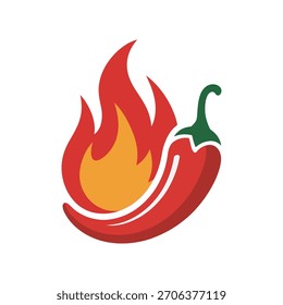 Icono de pimiento rojo ardiente