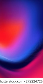 Ola de gradiente Abstractas rojo ardiente y azul frío