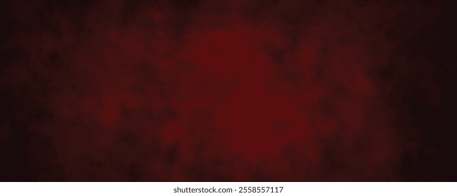 Fiery Red Misty Clouds Blending into a Deep Black Canvas, Creating a Bold and Mysterious Abstract Design
