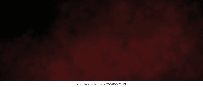 Fiery Red Misty Clouds Blending into a Deep Black Canvas, Creating a Bold and Mysterious Abstract Design
