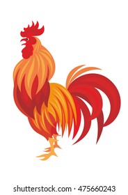 Fiery rooster - a symbol of new 2017 on the Chinese horoscope