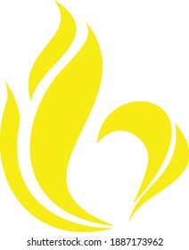 fiero logo de seis. ilustración de seis logotipos con forma de fuego