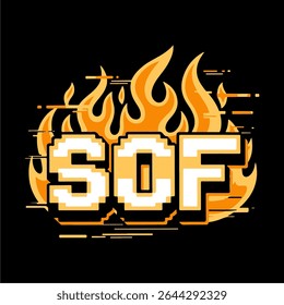 Fiery text effect with bold, burning flames and glowing letters. Perfect for intense, dramatic, or extreme-themed designs, posters, and digital artwork.