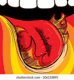 Fiery tongue