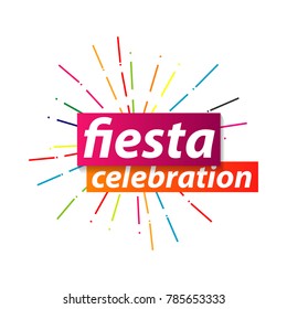 Fiesta Celebration Logo Vector Template Design