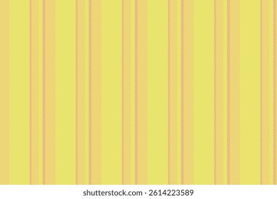 Fiesta lines textile pattern, crease background stripe texture. Event seamless vertical vector fabric in yellow and amber colors palette.