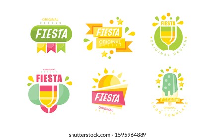 Fiesta Logo and Labels Original Design Vector Set