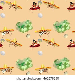 fiesta seamless pattern