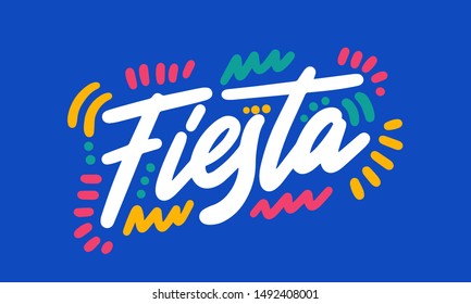 Fiesta vector banner background. Promotional marketing poster. Great for market shop store. Vector illustration
