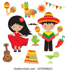 Fiesta Vector Cartoon Illustration Stock Vector (Royalty Free ...