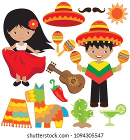 Fiesta Vector Cartoon Illustration Stock Vector (Royalty Free ...