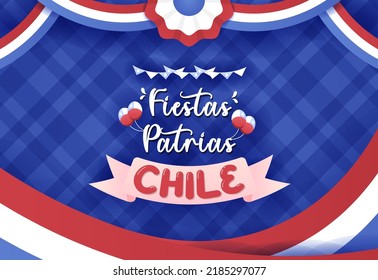 Fiestas Patrias Holiday Celebration Happy Independence Day of Chile 18 September eps10 Vektorhintergrund Design für Ihre Projekte