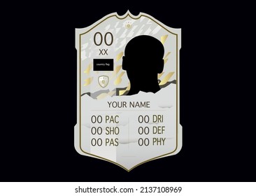 Fifa Football Icon Player Card Ready To Edit, Nizwa, Oman, March 19 2022