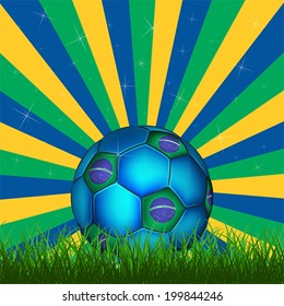 FIFA World Cup Brazil ball, vector