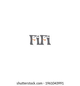 Fifi rabbit vector logo design