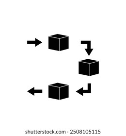 FIFO Icon - Goods Management Vector, Sign and Symbol for Design, Presentation