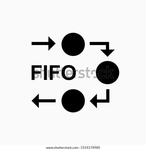 Fifo Icon Goods Management Vector Sign Stock Vector (Royalty Free ...