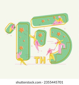 Fifteen Anniversary Risograph Illustration - 15th Anniversary 