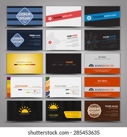 Fifteen Colorful Business Card Template