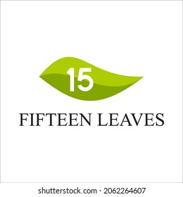 FIFTEEN LEAVES LOGO TEMPLATE ABSTRACT