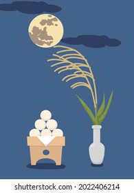 Fifteen Nights. Full moon, dumplings and silver grass.