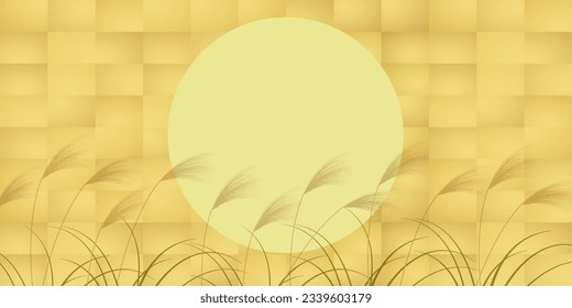 Fifteen Nights Moon Viewing Silver Grass Autumn Background