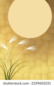 Fifteen Nights Moon Viewing Silver Grass Autumn Background