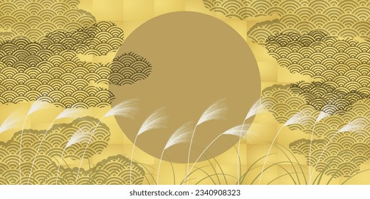 Fifteen Nights Moon Viewing Silver Grass Autumn Background