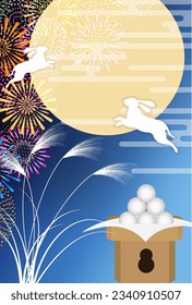 Fifteen Nights Moon Viewing Silver Grass Rabbit Background