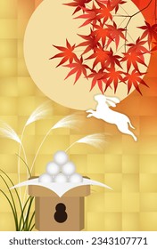 Fifteen Nights Moon Viewing Silver Grass Rabbit Background