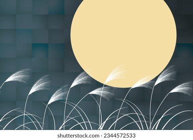 Fifteen Nights Moon Viewing Silver Grass Autumn Background