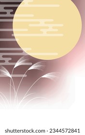 Fifteen Nights Moon Viewing Silver Grass Autumn Background