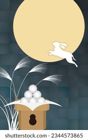 Fifteen Nights Moon Viewing Silver Grass Rabbit Background