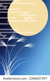 Fifteen Nights Moon Viewing Silver Grass Autumn Background