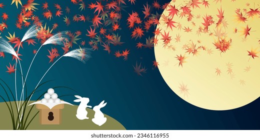 Fifteen Nights Moon Viewing Silver Grass  Background