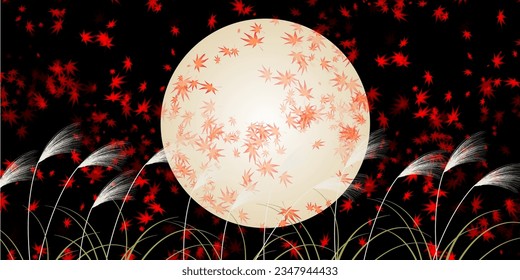 Fifteen Nights Moon Viewing Silver Grass  Background