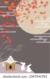 Fifteen Nights Moon Viewing Silver Grass  Background