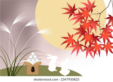 Fifteen Nights Moon Viewing Silver Grass  Background