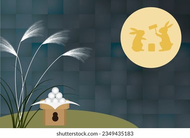 Fifteen Nights Moon Viewing Silver Grass  Background